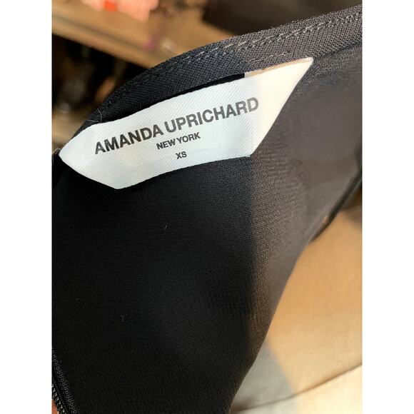 $361 Amanda Uprichard Lunaria Mini Dress Black Size XS - Picture 7 of 8